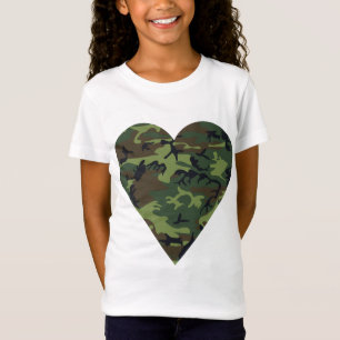 T-Shirt Motif de camouflage vert, motif militaire, armée