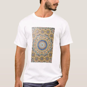 T-shirt Motif de carreaux géométriques, Maroc