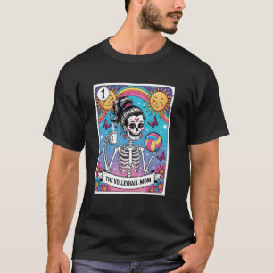 T-shirt Motif de carte de tarot de la mère de volleyball v