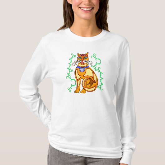 T-shirt motif de chat (Devant)