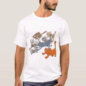 T-shirt Motif de chats courant Chats fantaisistes (Devant)