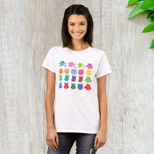 T-shirt Motif de chouette coloré et mignon