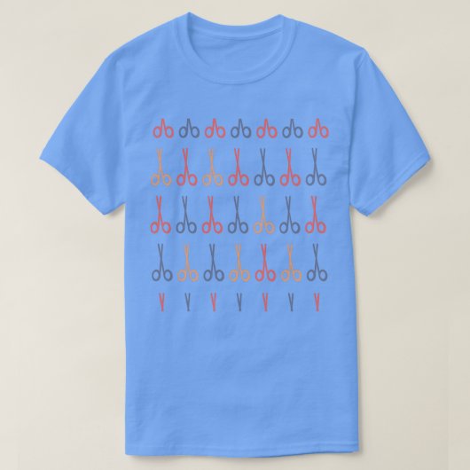 T-shirt Motif de ciseaux (Design devant)