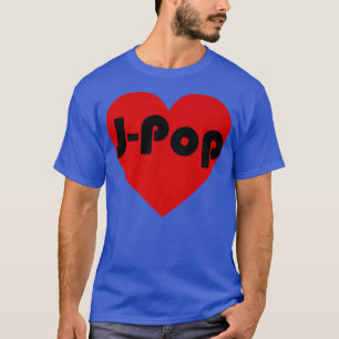 T-shirt Motif de coeur JPop de la musique japonaise