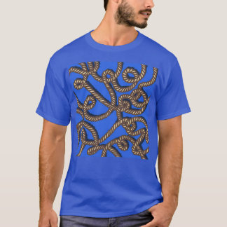 T-shirt Motif de corde de style bulle