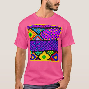 T-shirt Motif de couleur vivant