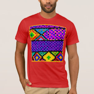 T-shirt Motif de couleur vivant