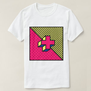 T-shirt Motif de croix/plus Neo Memphis
