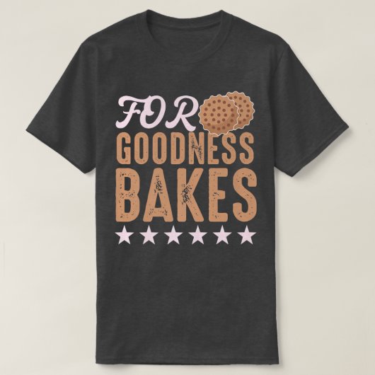 T-shirt Motif de cuisson pour boulangeries à gâteaux et à (Design devant)