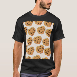 T-shirt Motif de dessin animé de cookies à main