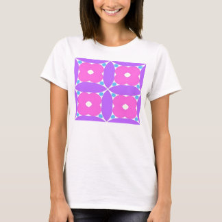T-shirt motif de fleur rose