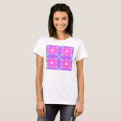 T-shirt motif de fleur rose (Devant entier)