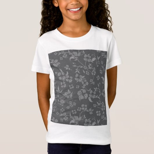 T-Shirt Motif de fleurs effrayantes 3 (Devant)
