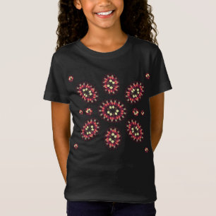 T-Shirt Motif de fleurs Mandala