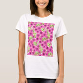 T-shirt Motif de fleurs pétunia rose (Devant)