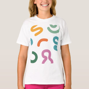 T-shirt Motif de formes abstraites colorées