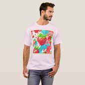 T-shirt Motif de fraise (Devant entier)