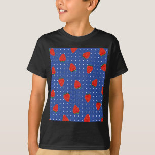 T-shirt motif de fraise avec points