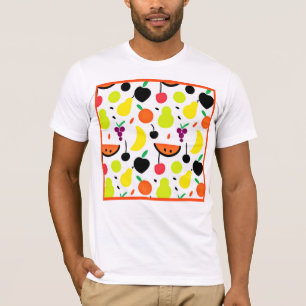 T-shirt Motif de fruits de néon à lueur tropicale