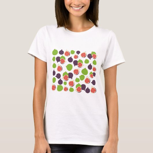 T-shirt Motif de fruits d'été à la fibre méditerranéenne (Devant)