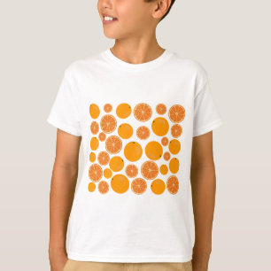 T-shirt Motif de fruits orange