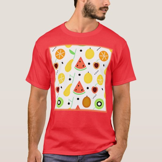 T-shirt Motif de fruits tropicaux (Devant)