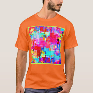 T-shirt Motif de géométrie Abstrait coloré