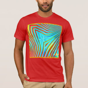 T-shirt Motif de gravure de couleur