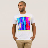T-shirt Motif de gravure de couleur (Devant entier)