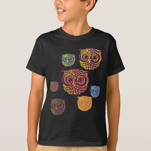 T-shirt motif de hibou (Devant)