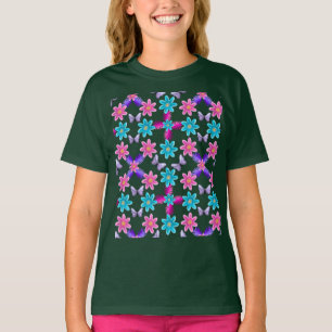 T-shirt Motif de jardin papillon pastel Cottagecore