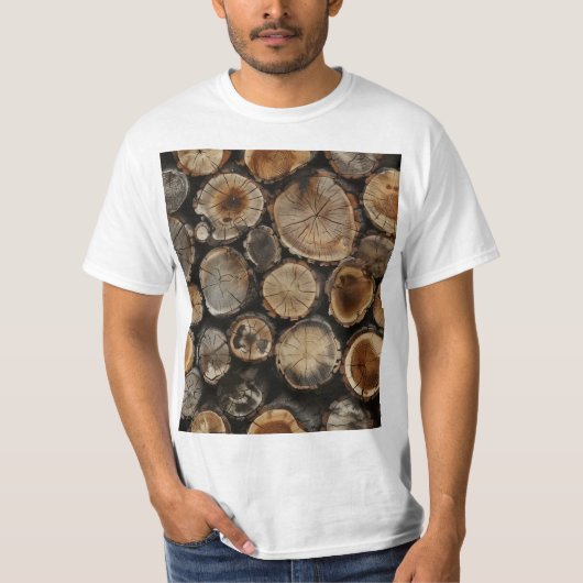 T-shirt Motif de journal naturel (Devant)