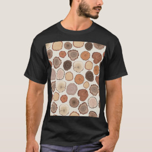 T-shirt Motif de la forêt des anneaux d'arbre