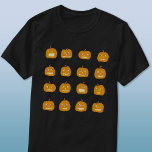 T-shirt Motif de la lanterne Citrouille d'Halloween amusan<br><div class="desc">Fun et éffrayant lanternes citrouilles d'Halloween. Eek ! Art original de Nic Squirrell.</div>