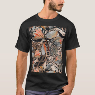 T-shirt Motif de la peau animale africaine sauvage