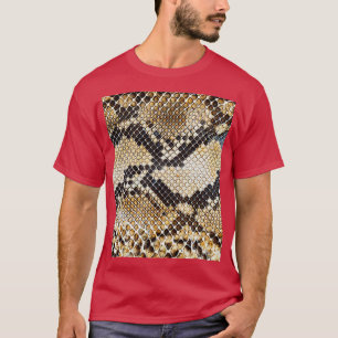 T-shirt Motif de l'échelle de reptile de peau de serpent