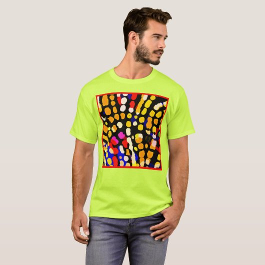 T-shirt Motif de lecture couleur expressif (Devant entier)