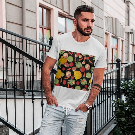 T-shirt Motif de légumes