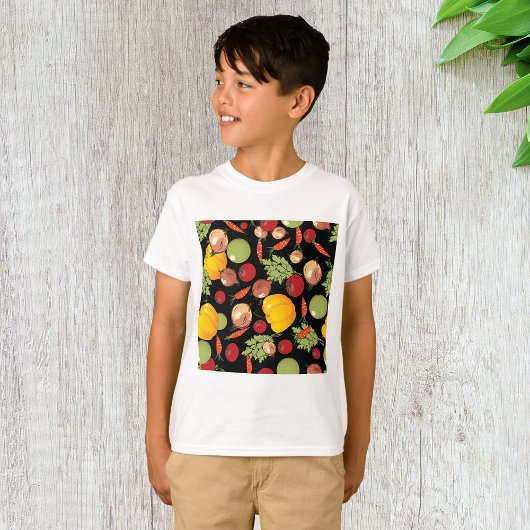 T-shirt Motif de légumes
