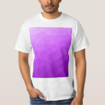 T-shirt Motif de maillage géométrique dégradé de lavande v<br><div class="desc">Maillage géométrique triangulaire avec dégradé sombre de lavande violet rose clair à foncé.</div>