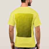 T-shirt Motif de maillage géométrique dégradé jaune (Dos)