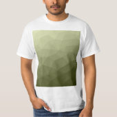 T-shirt Motif de maillage géométrique dégradé vert clair d (Devant)