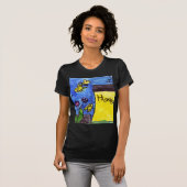 T-shirt Motif de miel et d'abeilles (Devant entier)