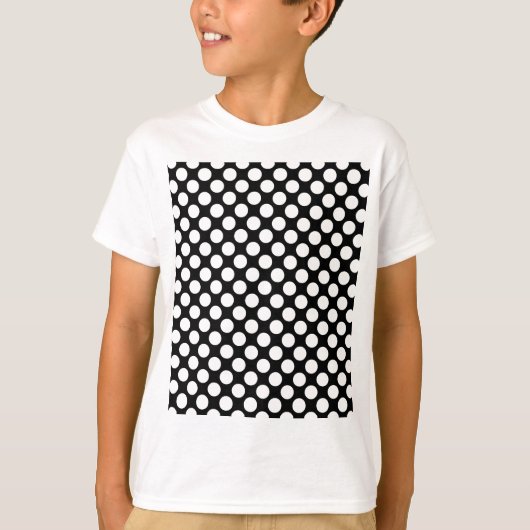 T-shirt Motif de mod de pois (Devant)
