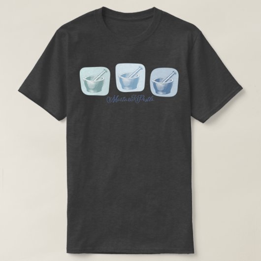 T-shirt Motif de mortier et de pilon (Design devant)
