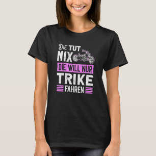 T-shirt Motif de moto trike vélo tricycle trike femmes