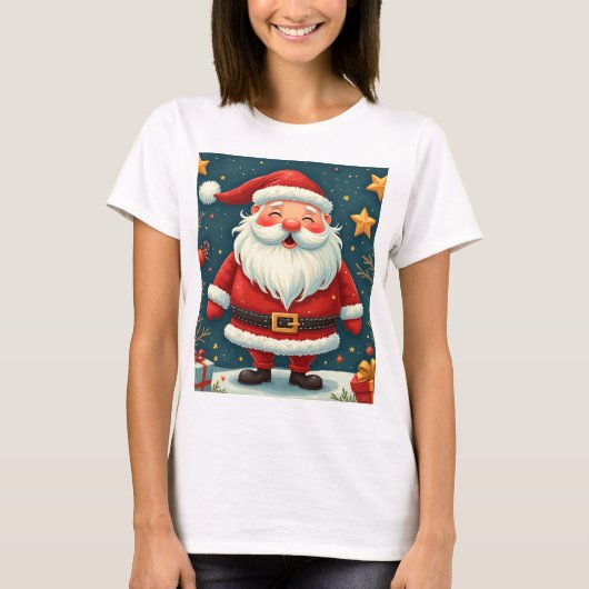 T-shirt Motif de Noël Père Noël (Devant)