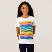 T-Shirt Motif de onduleurs multicolores 2 (Devant entier)