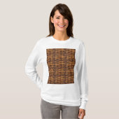 T-shirt Motif de panier d'osier (Devant entier)