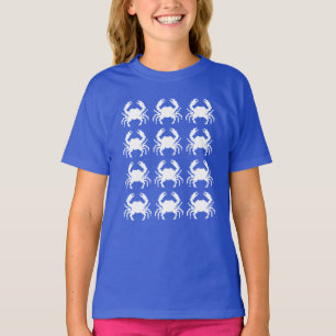 T-shirt Motif de pixel de crabe répétitif